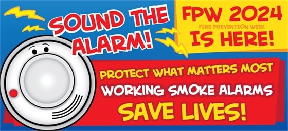 Fire Prevention week is here! Smoke alarms save lives!