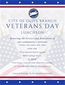 save the date for the veterans day luncheon on november 8