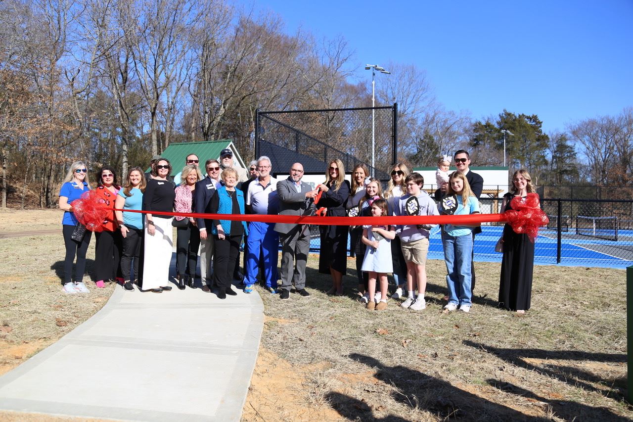 Members of the Community during Pickleball Ribbon Cutting